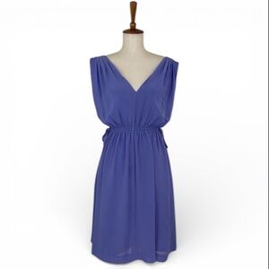 Anthropologie Lavana Dress Women’s 2 HD in Paris V-Neck Sleeveless A-Line